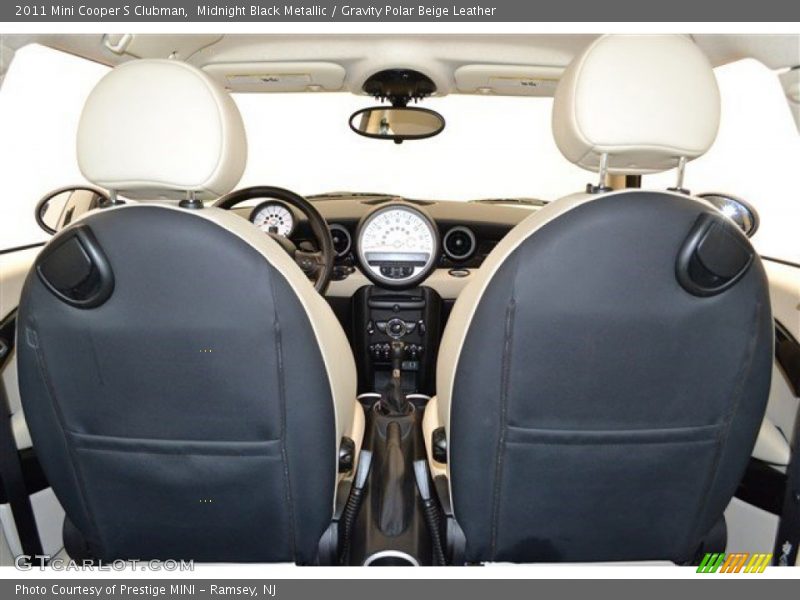 Midnight Black Metallic / Gravity Polar Beige Leather 2011 Mini Cooper S Clubman