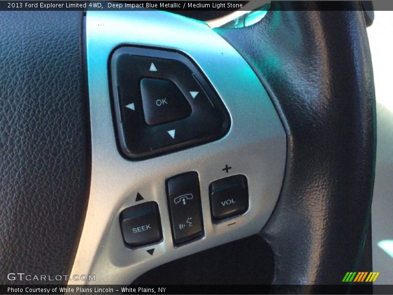 Deep Impact Blue Metallic / Medium Light Stone 2013 Ford Explorer Limited 4WD