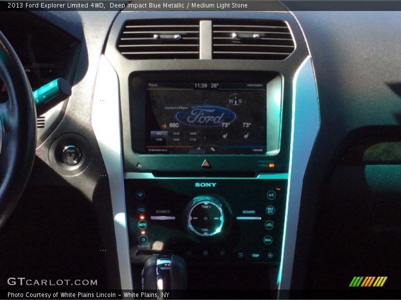 Deep Impact Blue Metallic / Medium Light Stone 2013 Ford Explorer Limited 4WD