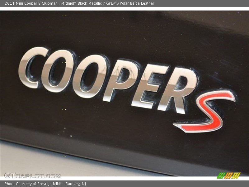 Midnight Black Metallic / Gravity Polar Beige Leather 2011 Mini Cooper S Clubman