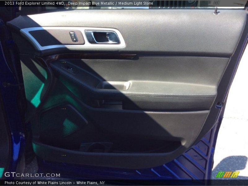 Deep Impact Blue Metallic / Medium Light Stone 2013 Ford Explorer Limited 4WD