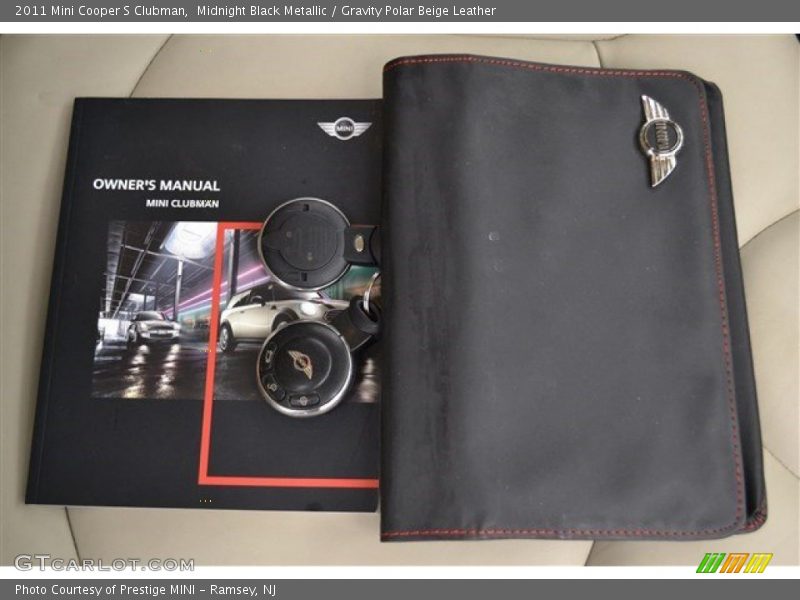 Midnight Black Metallic / Gravity Polar Beige Leather 2011 Mini Cooper S Clubman