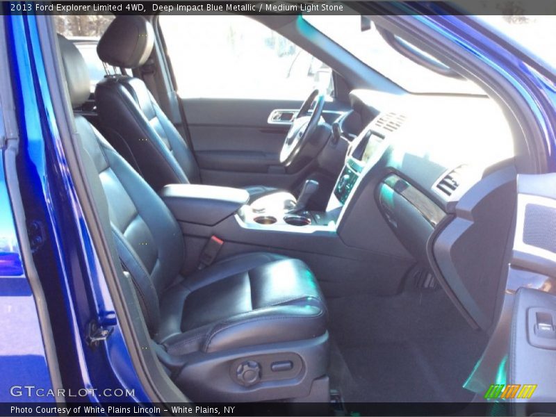 Deep Impact Blue Metallic / Medium Light Stone 2013 Ford Explorer Limited 4WD