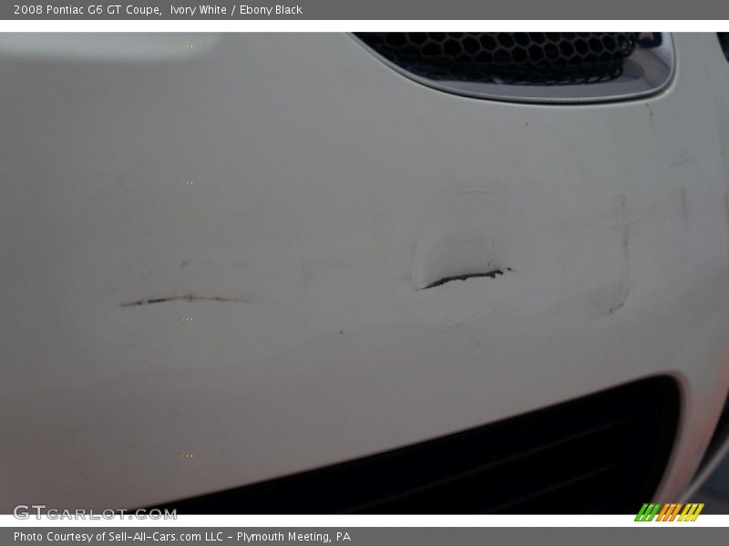 Ivory White / Ebony Black 2008 Pontiac G6 GT Coupe