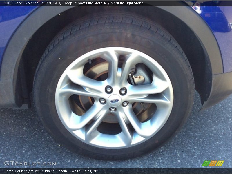 Deep Impact Blue Metallic / Medium Light Stone 2013 Ford Explorer Limited 4WD