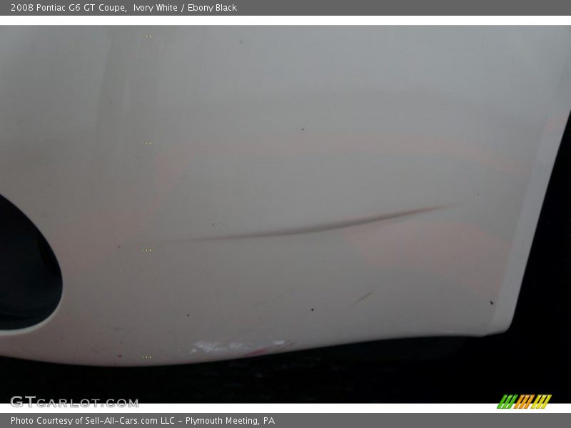Ivory White / Ebony Black 2008 Pontiac G6 GT Coupe