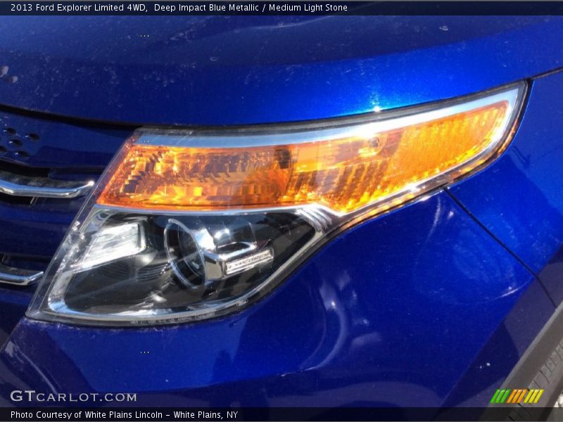 Deep Impact Blue Metallic / Medium Light Stone 2013 Ford Explorer Limited 4WD