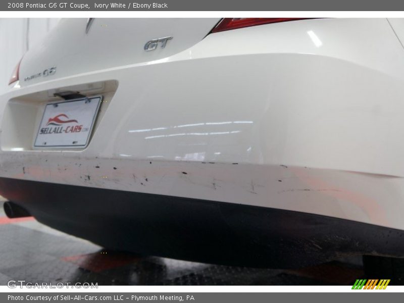 Ivory White / Ebony Black 2008 Pontiac G6 GT Coupe