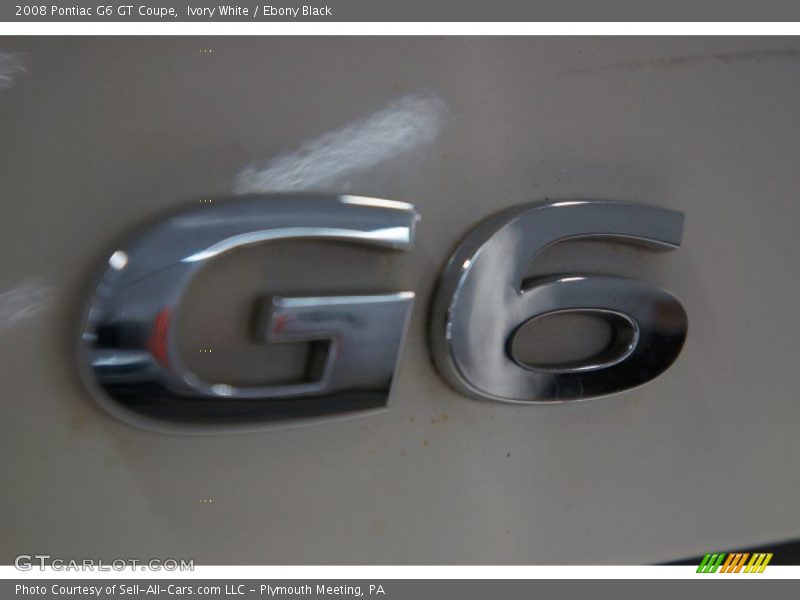 Ivory White / Ebony Black 2008 Pontiac G6 GT Coupe