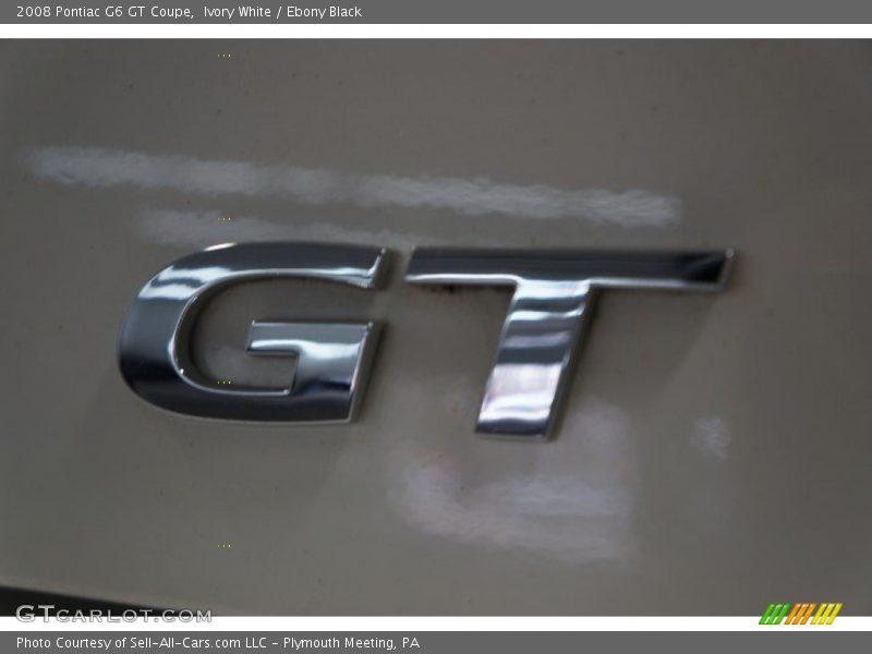Ivory White / Ebony Black 2008 Pontiac G6 GT Coupe