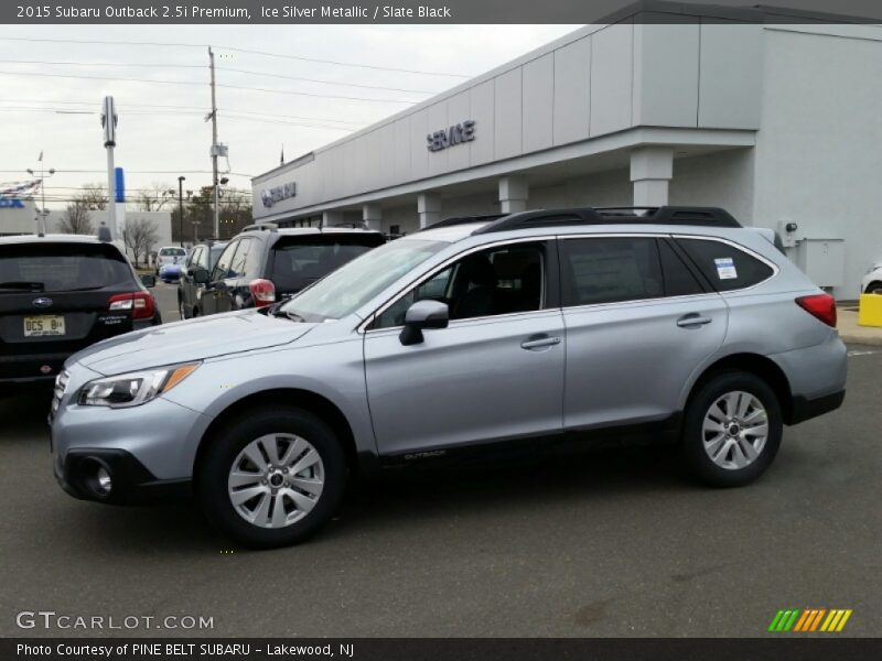 Ice Silver Metallic / Slate Black 2015 Subaru Outback 2.5i Premium