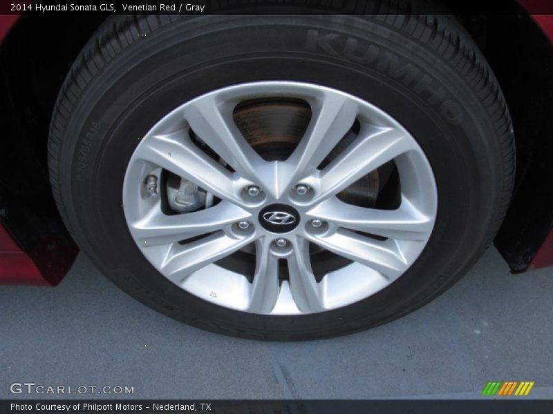 Venetian Red / Gray 2014 Hyundai Sonata GLS