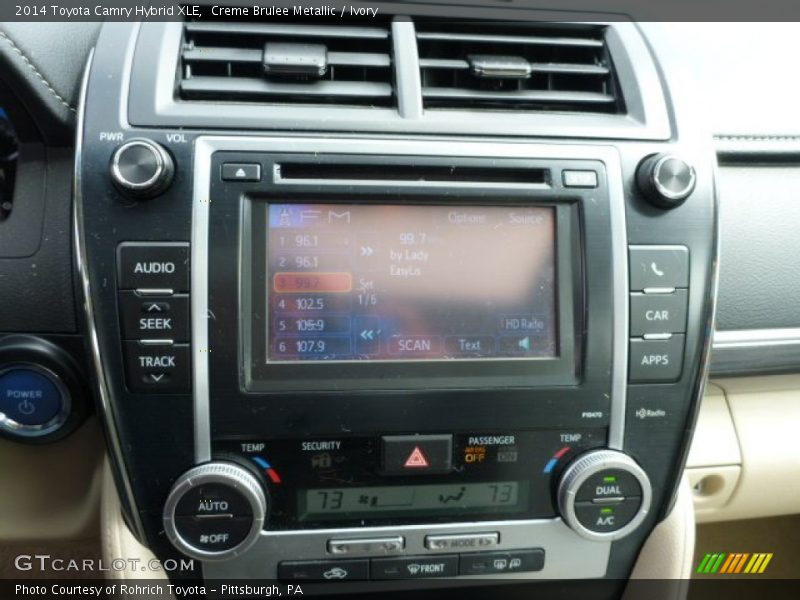 Creme Brulee Metallic / Ivory 2014 Toyota Camry Hybrid XLE