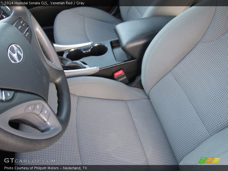 Venetian Red / Gray 2014 Hyundai Sonata GLS