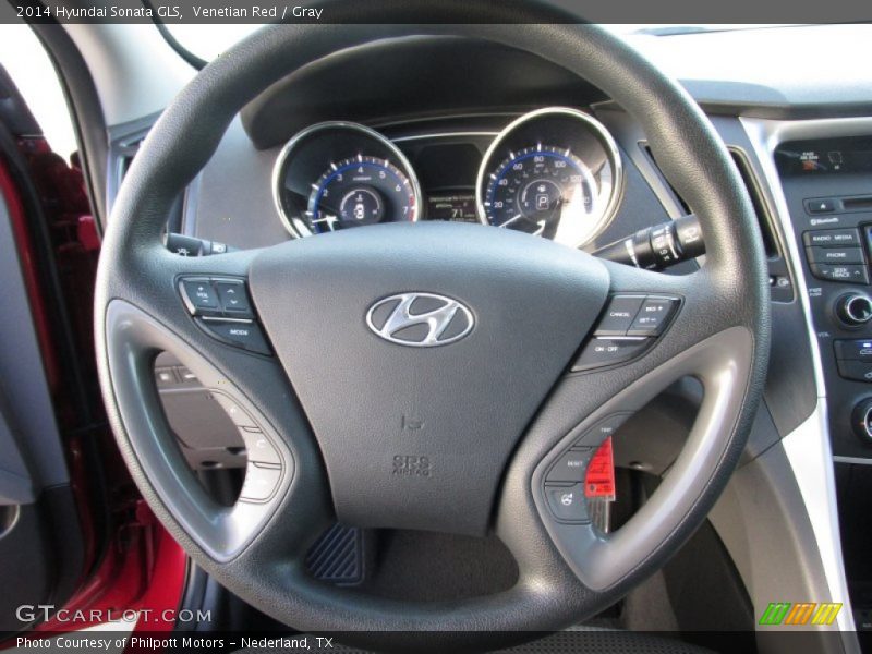 Venetian Red / Gray 2014 Hyundai Sonata GLS