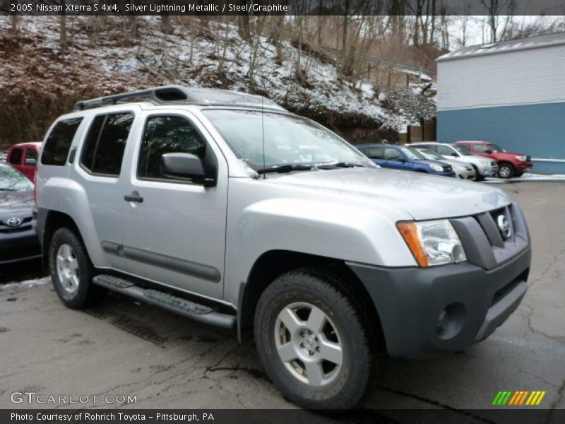 Silver Lightning Metallic / Steel/Graphite 2005 Nissan Xterra S 4x4