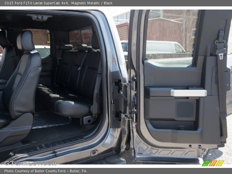 Magnetic Metallic / Black 2015 Ford F150 Lariat SuperCab 4x4