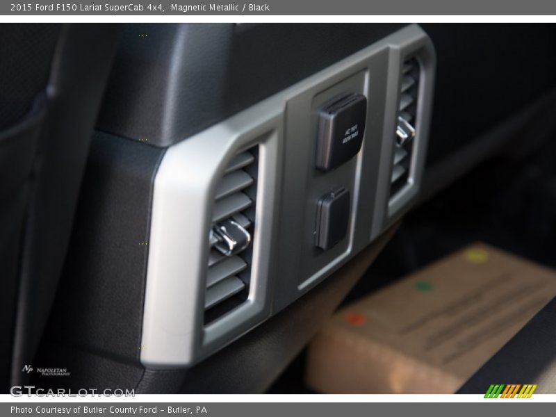 Magnetic Metallic / Black 2015 Ford F150 Lariat SuperCab 4x4