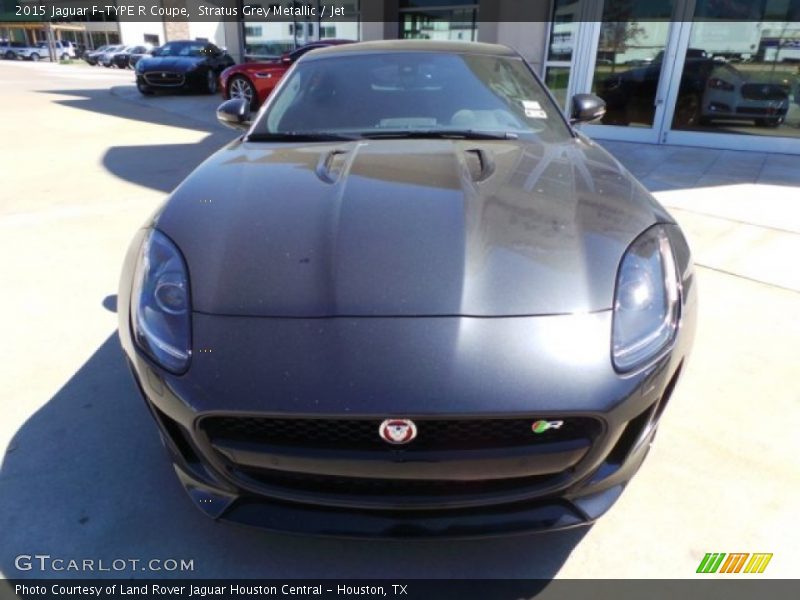 Stratus Grey Metallic / Jet 2015 Jaguar F-TYPE R Coupe