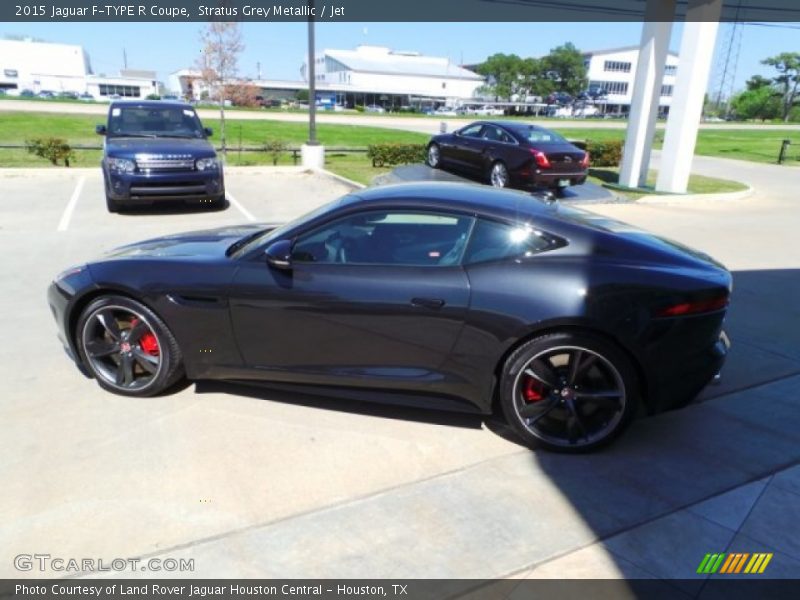 Stratus Grey Metallic / Jet 2015 Jaguar F-TYPE R Coupe