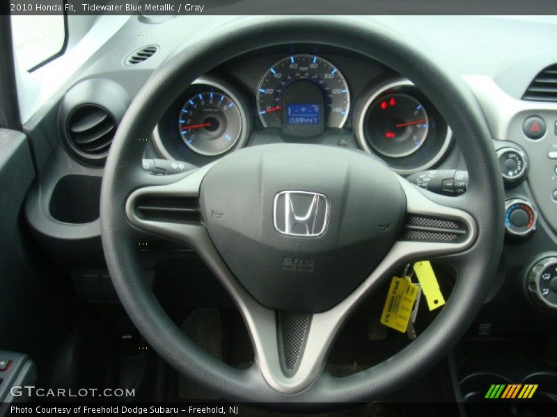 Tidewater Blue Metallic / Gray 2010 Honda Fit