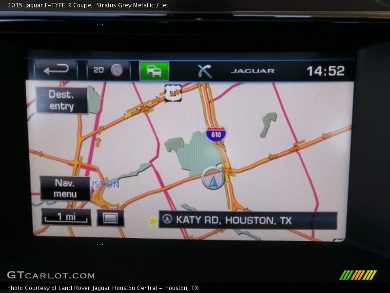 Navigation of 2015 F-TYPE R Coupe