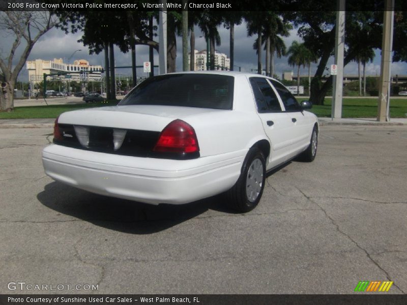 Vibrant White / Charcoal Black 2008 Ford Crown Victoria Police Interceptor