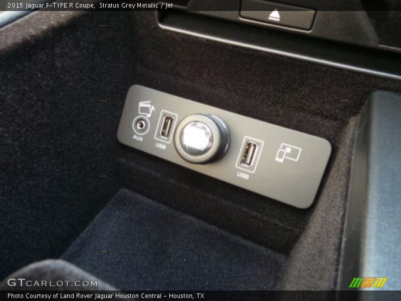 Stratus Grey Metallic / Jet 2015 Jaguar F-TYPE R Coupe