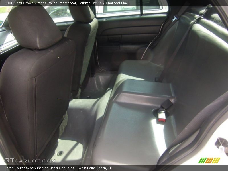 Vibrant White / Charcoal Black 2008 Ford Crown Victoria Police Interceptor
