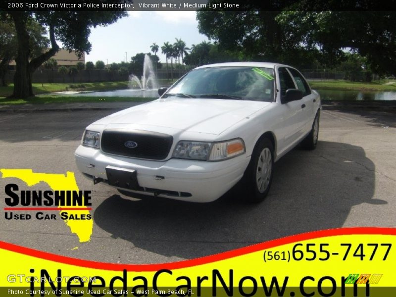 Vibrant White / Medium Light Stone 2006 Ford Crown Victoria Police Interceptor