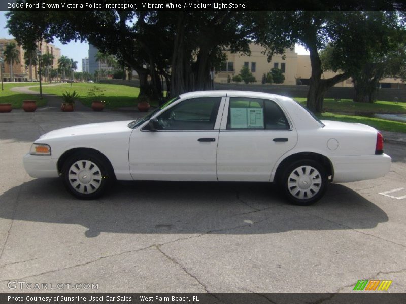 Vibrant White / Medium Light Stone 2006 Ford Crown Victoria Police Interceptor