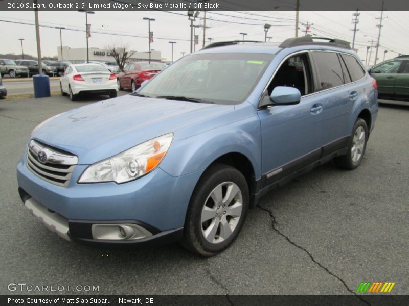 Sky Blue Metallic / Off Black 2010 Subaru Outback 2.5i Limited Wagon