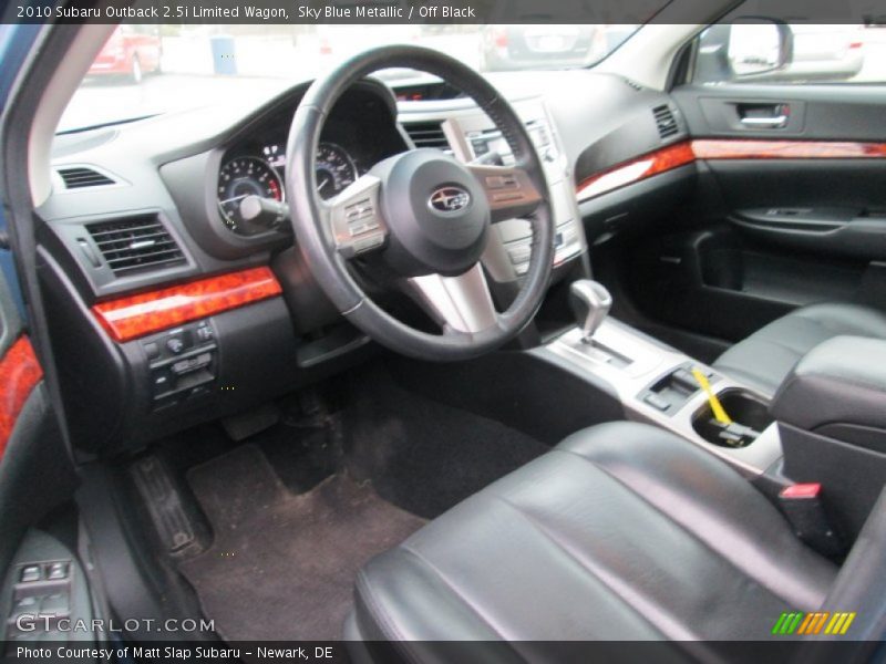 Sky Blue Metallic / Off Black 2010 Subaru Outback 2.5i Limited Wagon