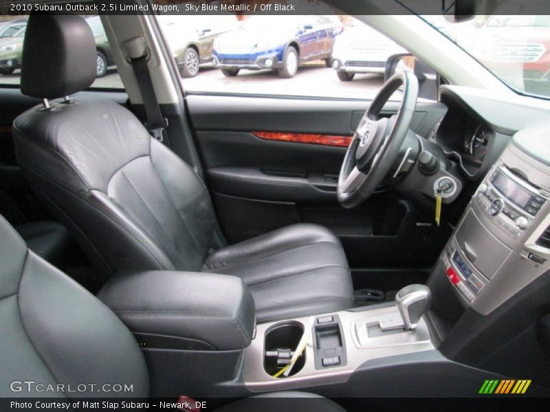 Sky Blue Metallic / Off Black 2010 Subaru Outback 2.5i Limited Wagon