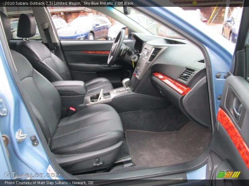 Sky Blue Metallic / Off Black 2010 Subaru Outback 2.5i Limited Wagon