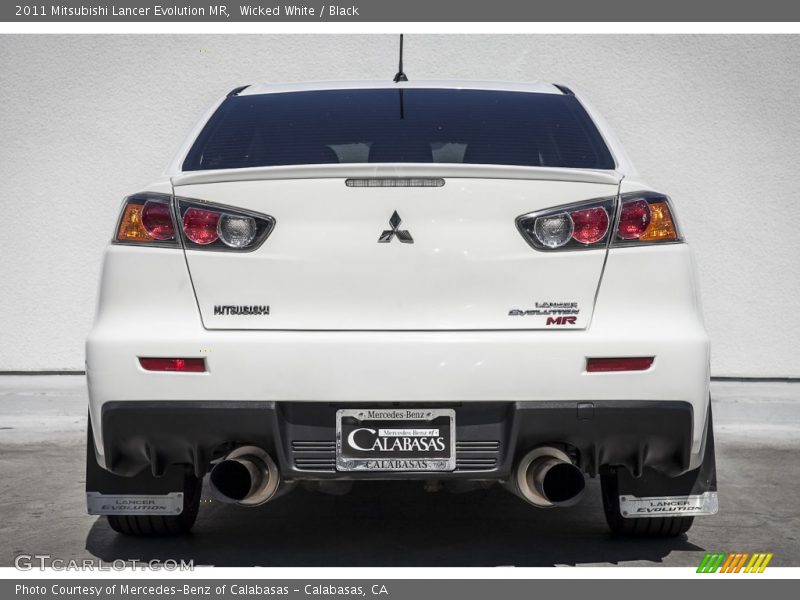 Wicked White / Black 2011 Mitsubishi Lancer Evolution MR