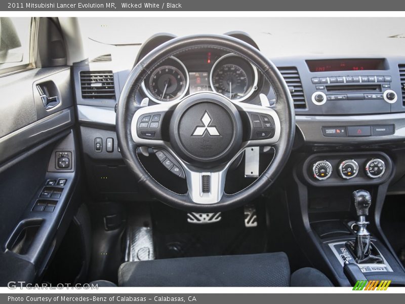 Dashboard of 2011 Lancer Evolution MR