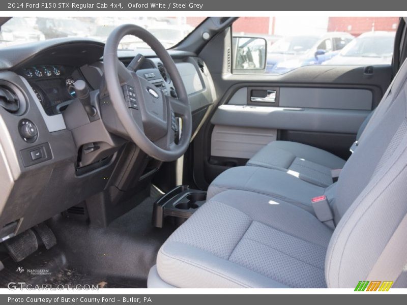  2014 F150 STX Regular Cab 4x4 Steel Grey Interior