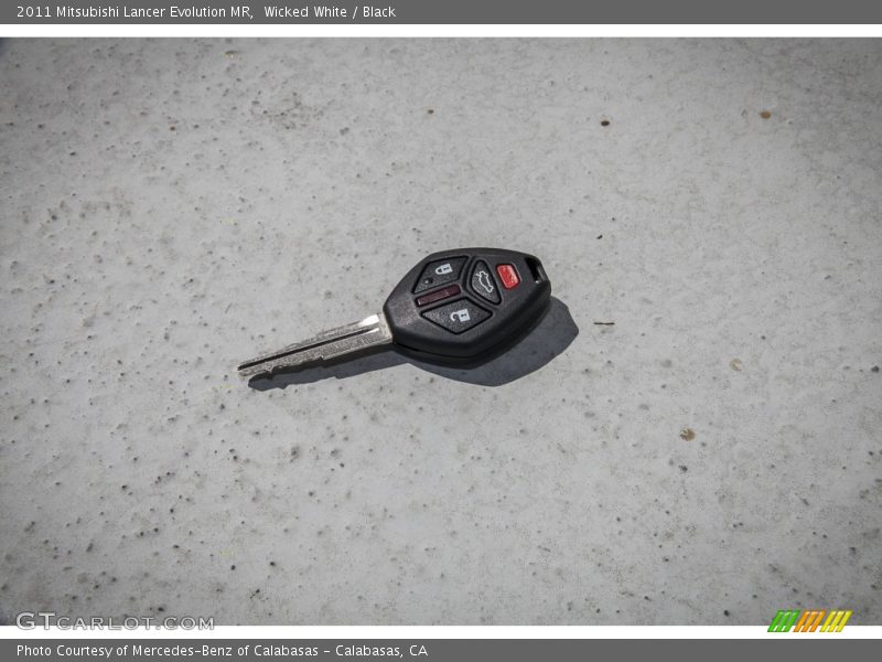 Keys of 2011 Lancer Evolution MR