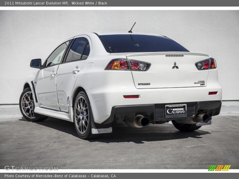 Wicked White / Black 2011 Mitsubishi Lancer Evolution MR