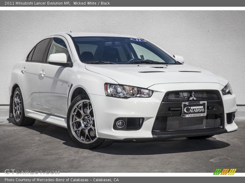 Wicked White / Black 2011 Mitsubishi Lancer Evolution MR