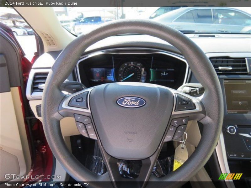 Ruby Red / Dune 2014 Ford Fusion SE