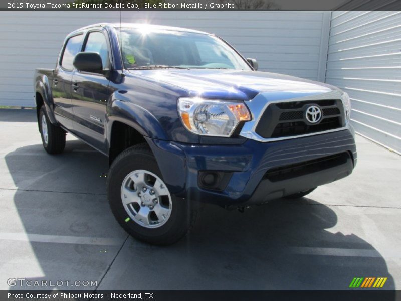 Blue Ribbon Metallic / Graphite 2015 Toyota Tacoma PreRunner Double Cab