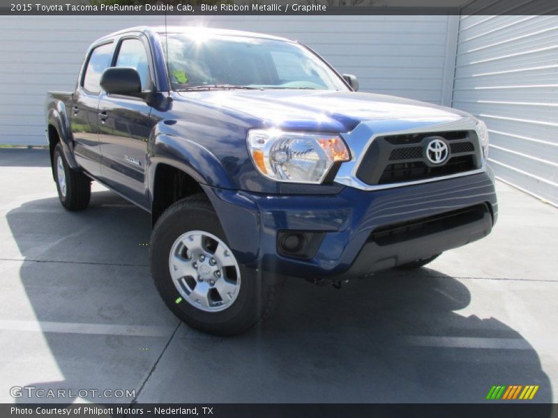 Blue Ribbon Metallic / Graphite 2015 Toyota Tacoma PreRunner Double Cab