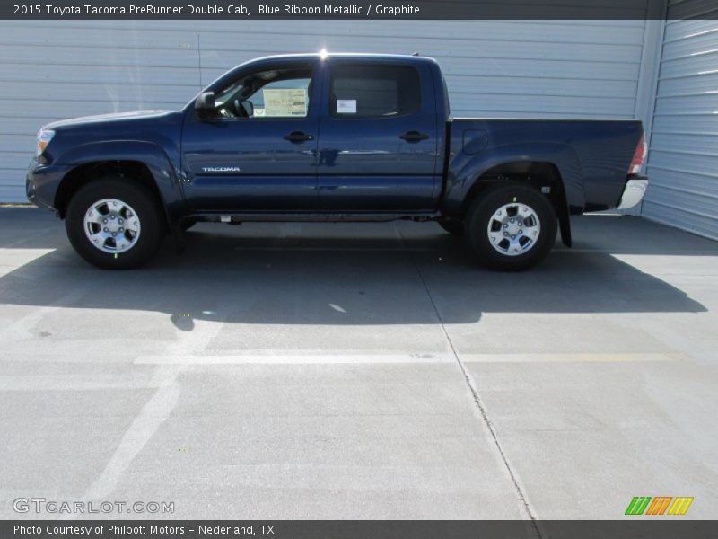 Blue Ribbon Metallic / Graphite 2015 Toyota Tacoma PreRunner Double Cab