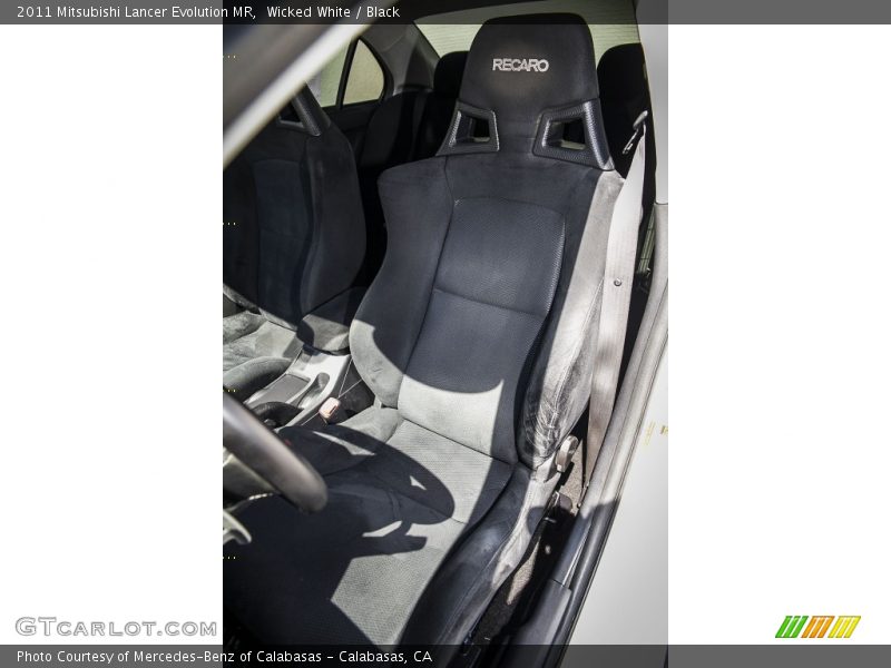 Front Seat of 2011 Lancer Evolution MR