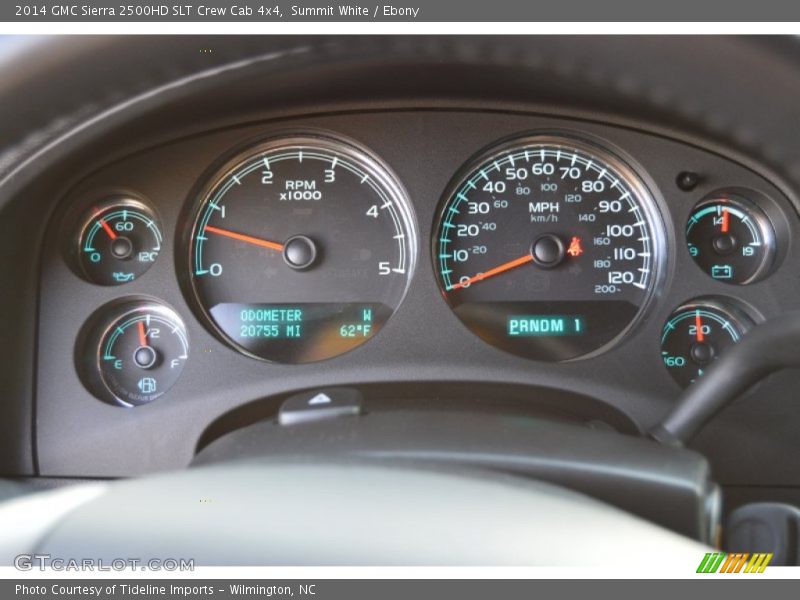 Summit White / Ebony 2014 GMC Sierra 2500HD SLT Crew Cab 4x4