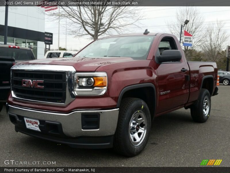 Sonoma Red Metallic / Jet Black/Dark Ash 2015 GMC Sierra 1500 Regular Cab