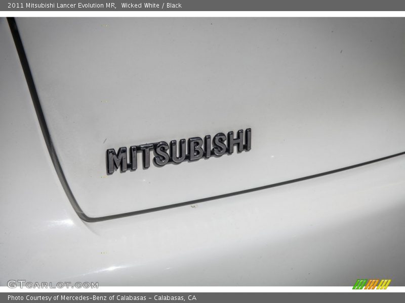 Wicked White / Black 2011 Mitsubishi Lancer Evolution MR