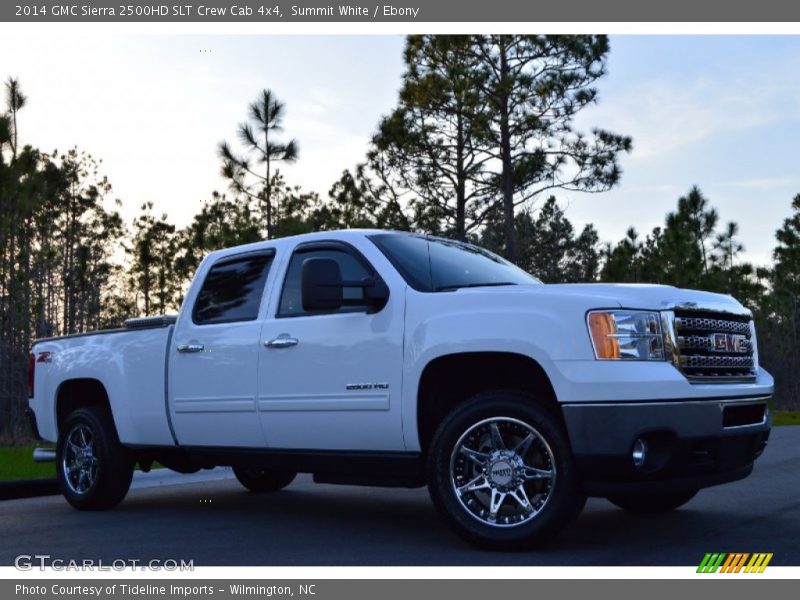 Summit White / Ebony 2014 GMC Sierra 2500HD SLT Crew Cab 4x4